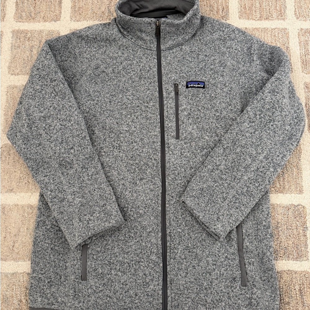 Patagonia Gray Full-Zip Fleece Jacket
